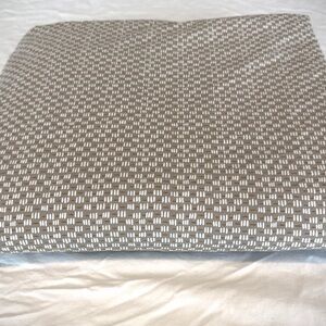 Parachute Brown and White Patterned Queen Size Cotton Sheets